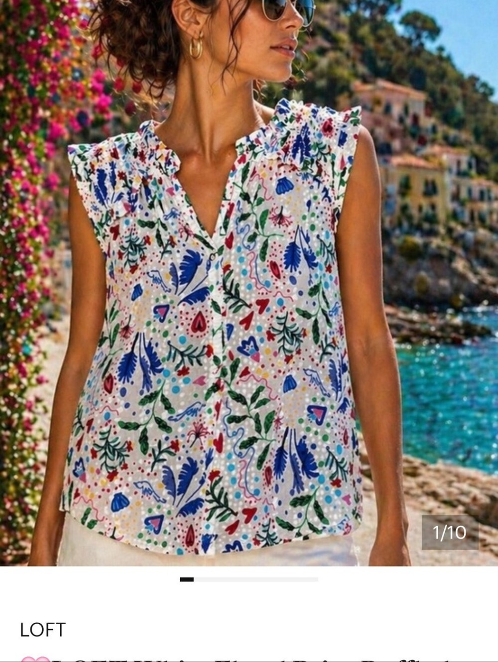 Loft Split Neck Top - Picture 4 of 6